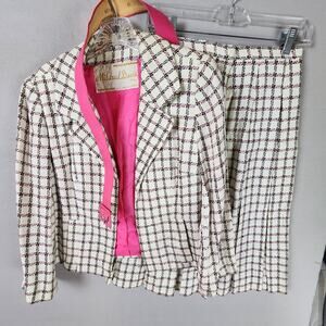 Mildred Davis Baltimore Wool Blend Skirt Suit Classic Set Mid-Century - No Size